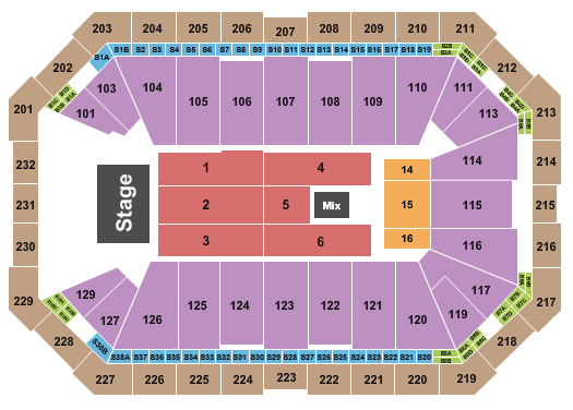 Dickies Arena MercyMe Seating Chart
